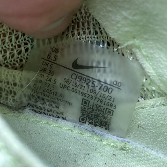 Mens Size 6.5 Nike Air Zoom Alphafly Next% Barely Volt/Orange Running CI9925-700 - Picture 9 of 9